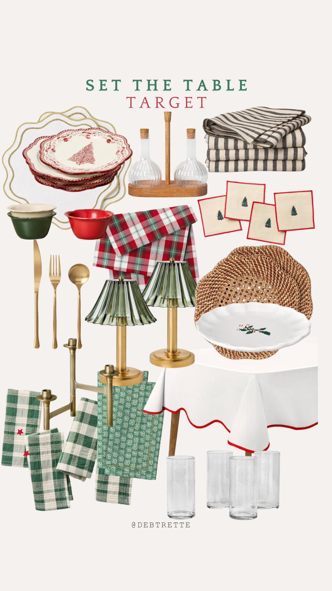 A beautiful Christmas Table all from target 

 #LTKHoliday #LTKSeasonal #LTKHome