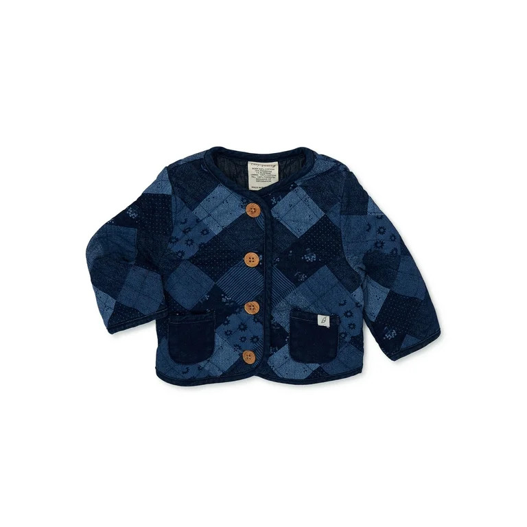easy-peasy Baby Girl Quilted Jacket, Sizes 0-24 Months | Walmart (US)