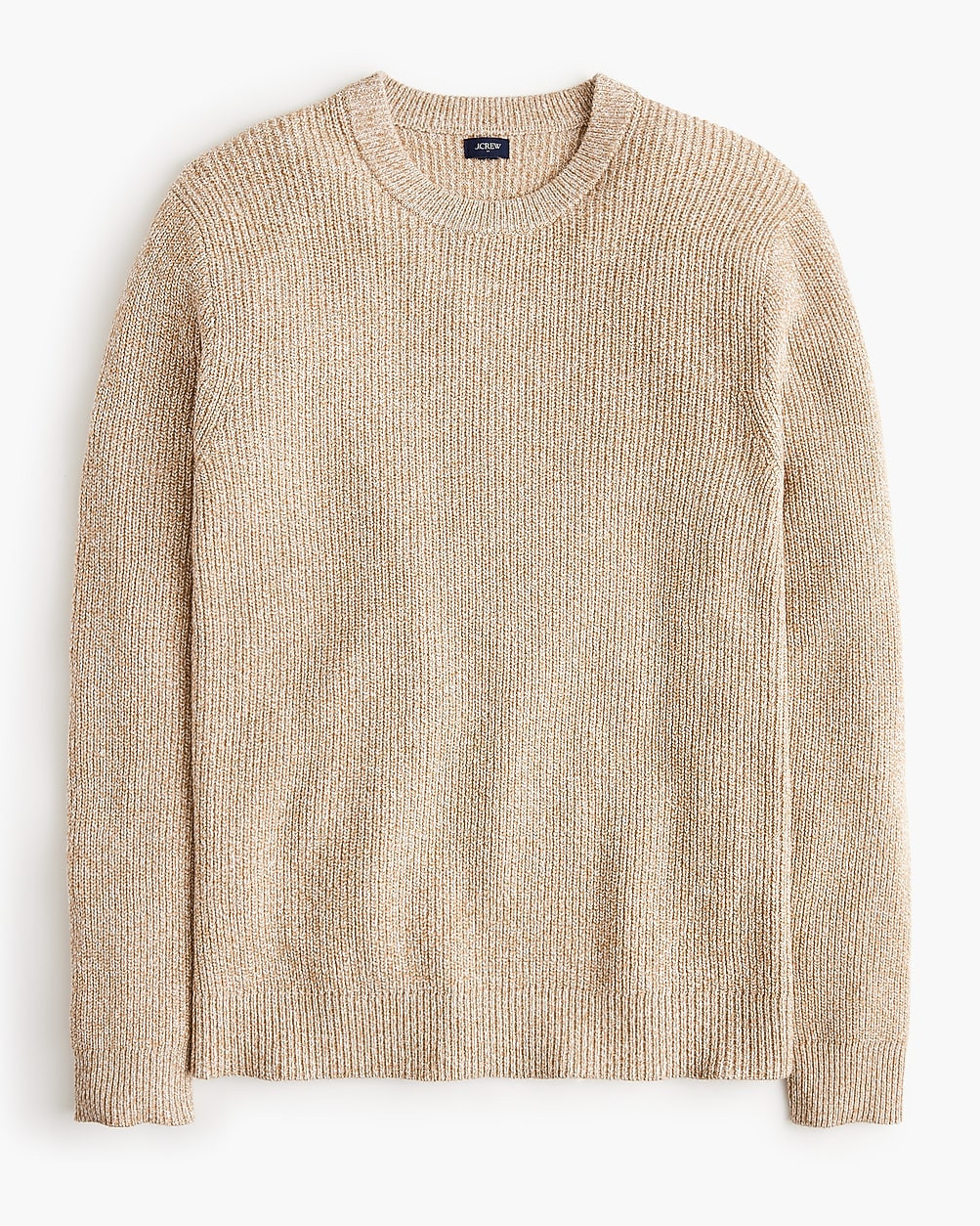 Marled shaker-stitch crewneck sweater | J.Crew Factory