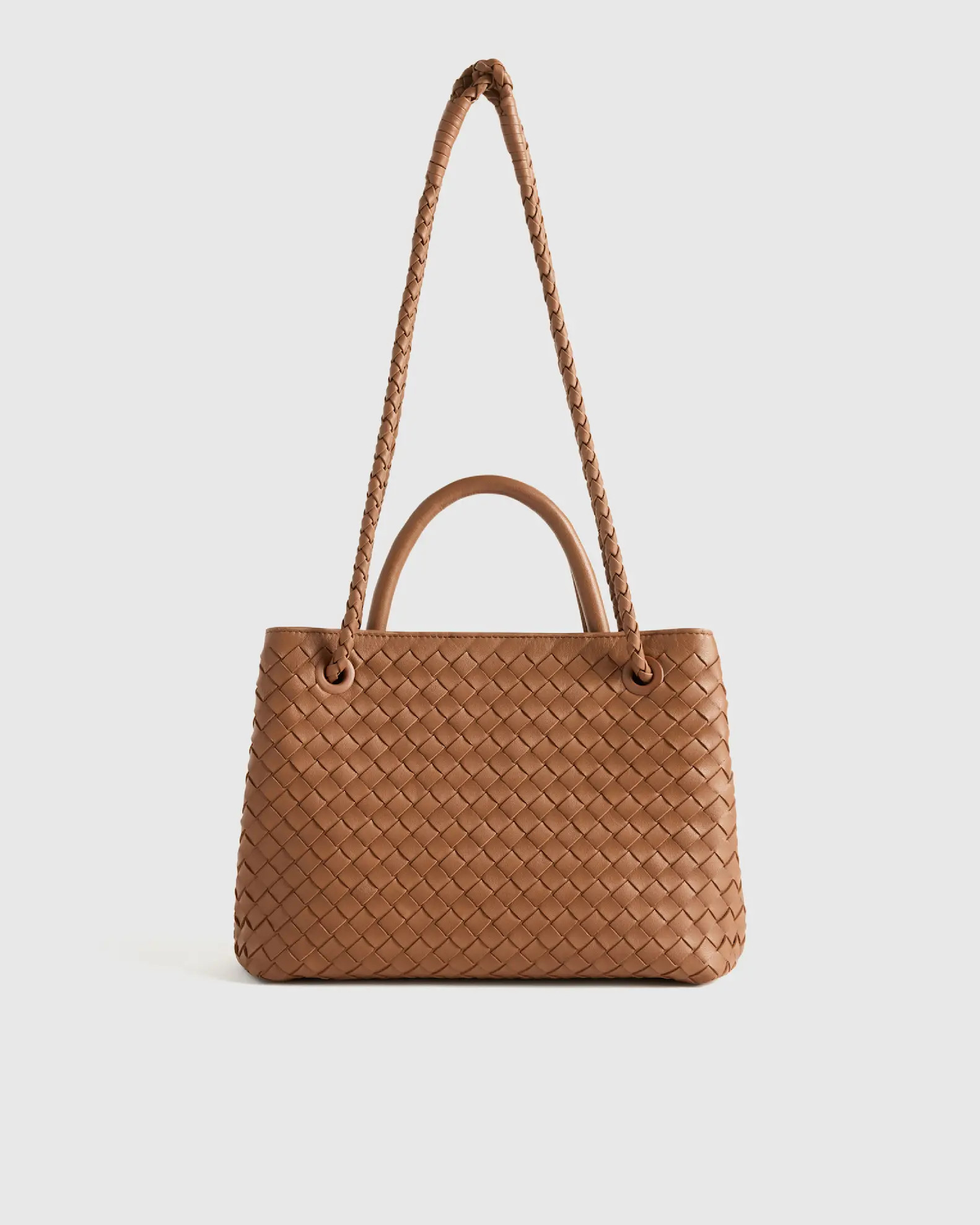 Italian Leather Handwoven Mini Satchel | Quince