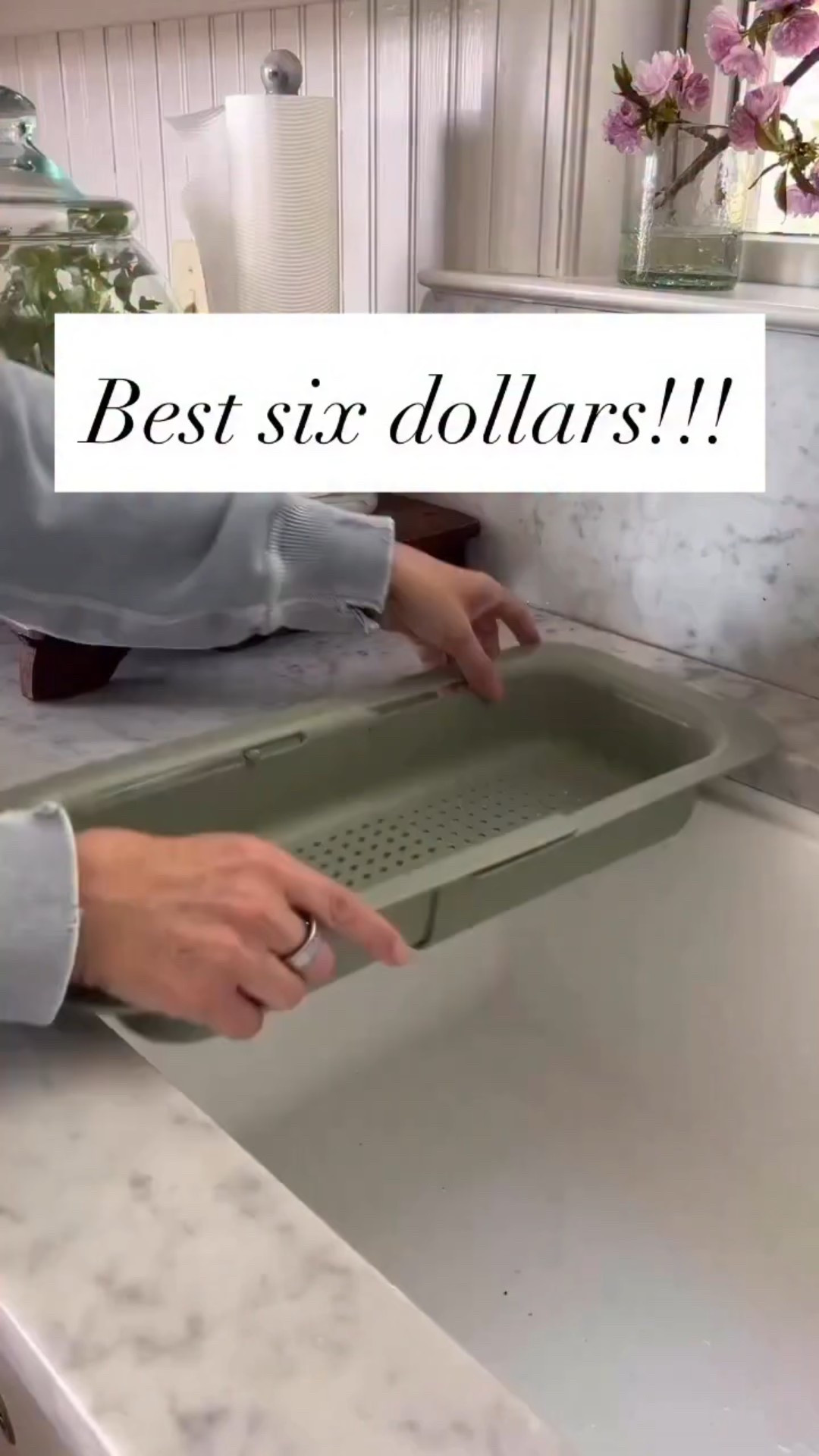 You don’t need a new workstation sink to create an organized caddy area and a simplified surface in your cozy kitchen. 

This $6 colander works for so many types of sinks —you can put it on the counter lip too. (2nd part of the reel). 

Simple, minimal, soulful and functional 


#LTKdayinmylife #LTKHome