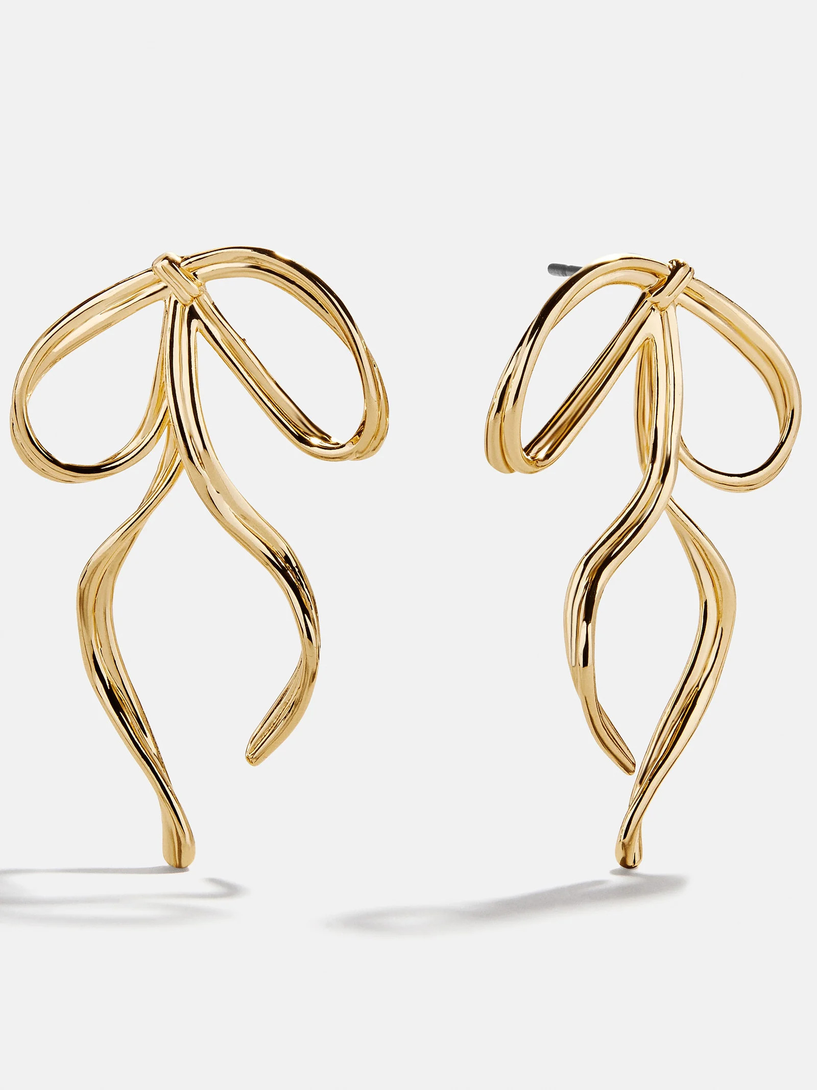 Louisa Bow Earrings - Gold | BaubleBar