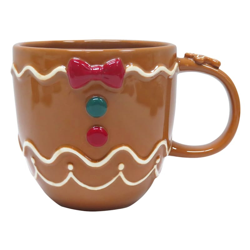 Gingerbread Ceramic Mug, 17oz | At Home