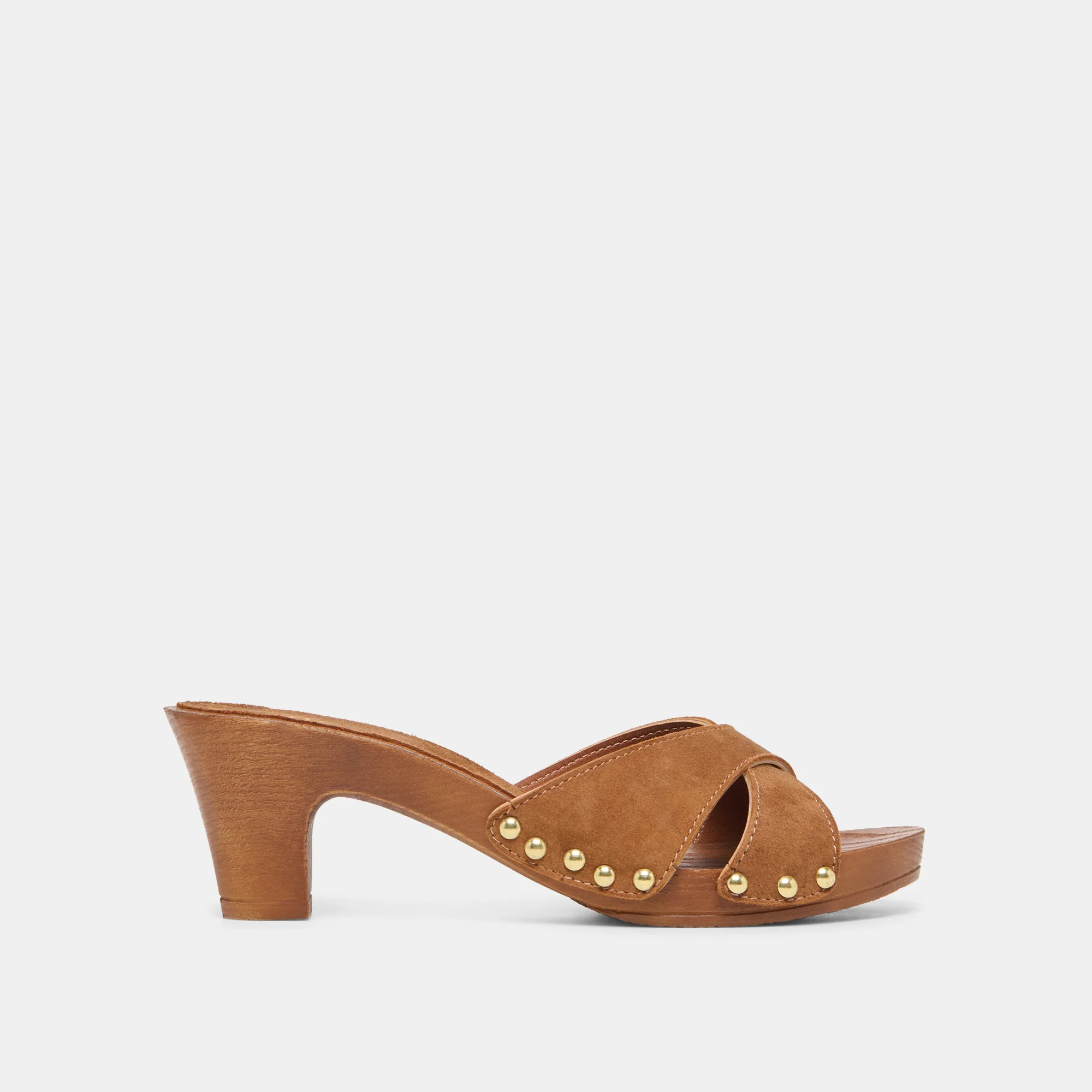 Averie Heels Brown Nubuck | DolceVita.com