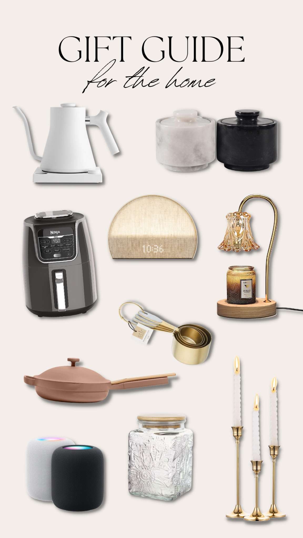 Gift idea for the home! From kitchen finds to home decor, the full gift guide can be found on my Youtube channel. 🎁❤️ Happy Holidays! #giftideas #giftguide #giftinspo #homegifts 