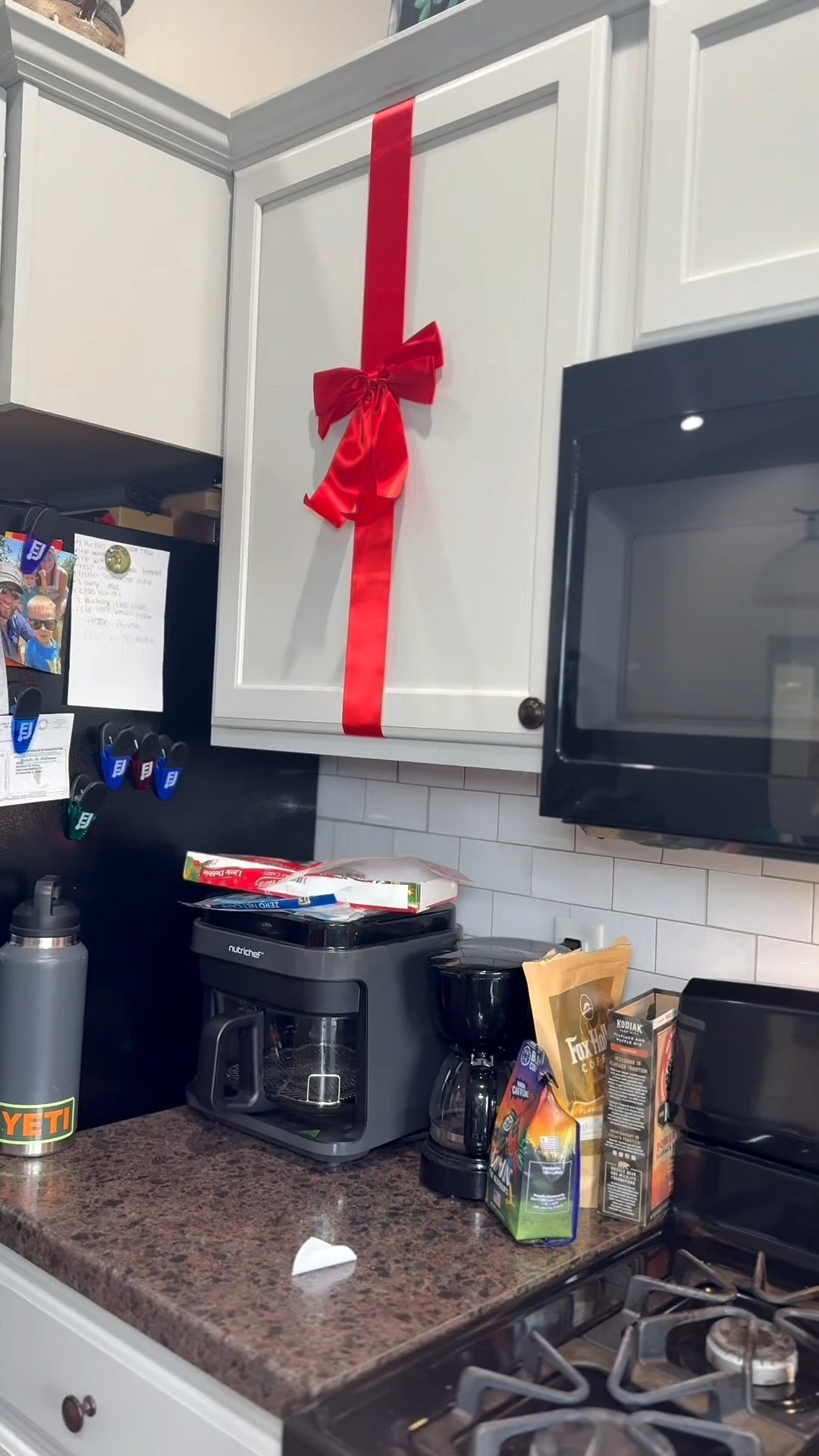 These kitchen cabinet bows are so cute and easy to apply. They come with Velcro patches to attach to the bow. Easy to remove as well! 

#LTKdayinmylife #LTKSeasonal #LTKHoliday