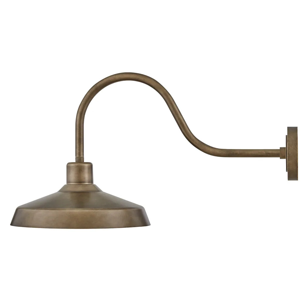 Hinkley Forge 1 -Light 17.5-in H Brushed Bronze Hardwired Dark Sky Outdoor Wall Light one_size | 12074BU | Lowe's