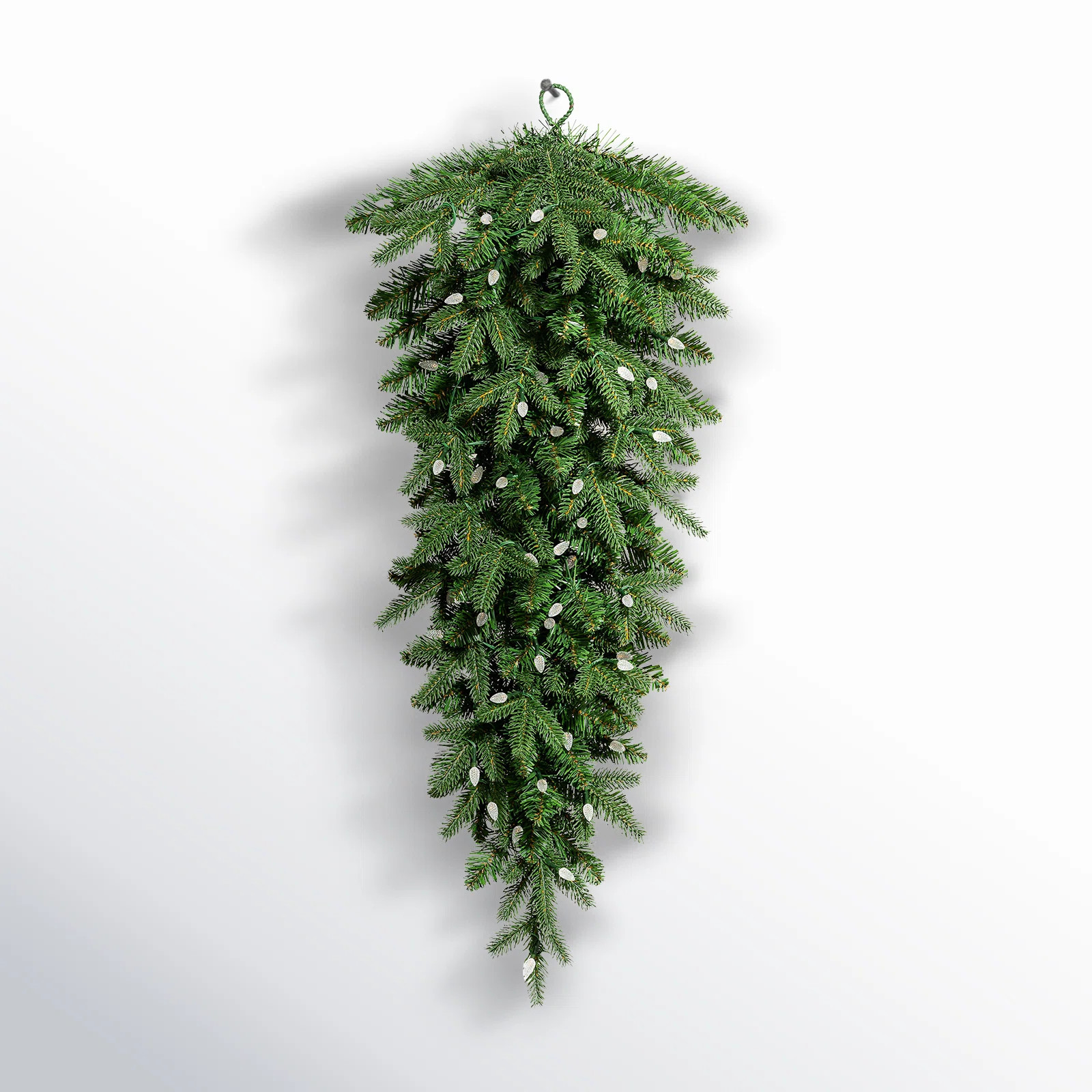 Perina Pre-Lit Greenery Christmas Faux Swag with Lights | Wayfair North America