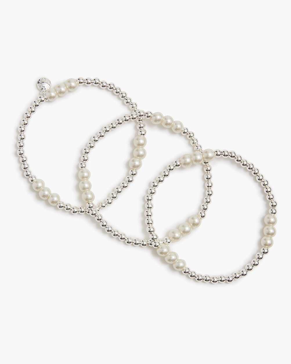Pearl bauble bracelets set-of-three | J.Crew Factory