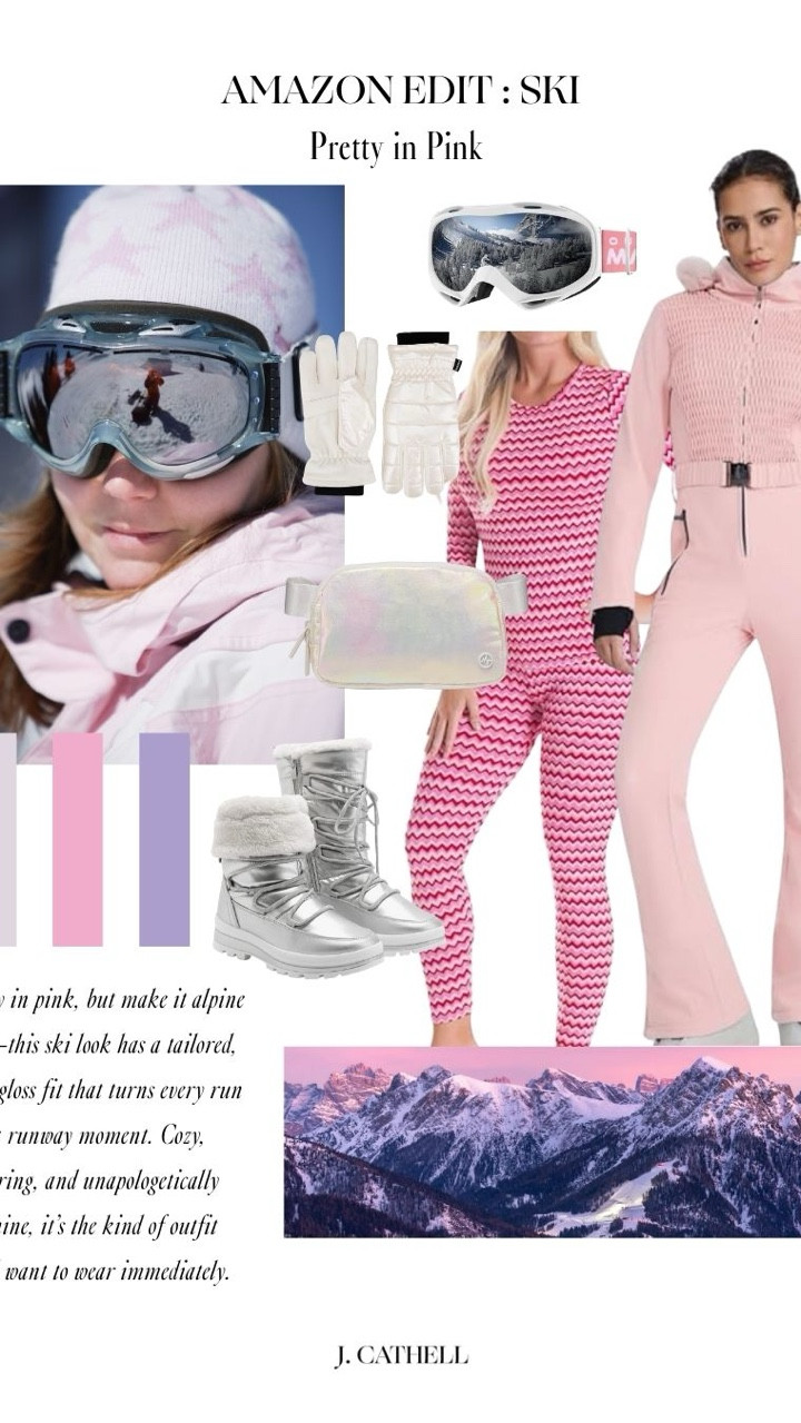 Pretty in Pink —
Pretty in pink, but make it alpine chic—this ski look has a tailored, high-gloss fit that turns every run into a runway moment. Cozy, flattering, and unapologetically feminine, it’s the kind of outfit you’ll want to wear immediately. 

 

#LTKSeasonal #LTKOver40 #LTKTravel