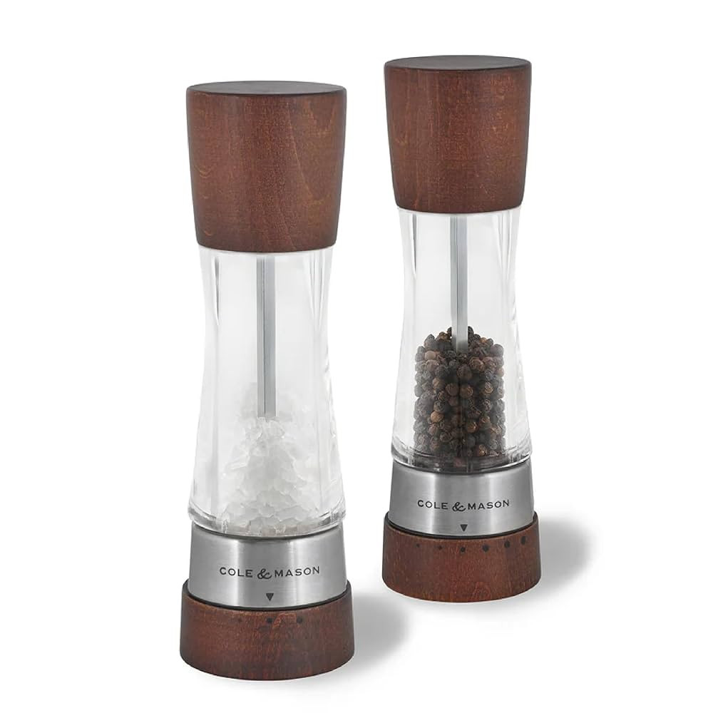 Cole & Mason Derwent Grinder Set - Precision Mechanisms and Sea Salt and Peppercorns Mills- Derwe... | Amazon (US)
