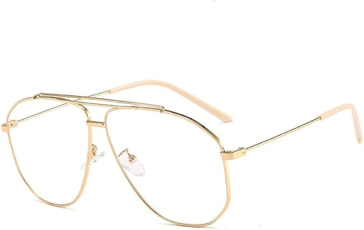 Alloy Polygon Sunglasses For Men Sun Glasses Women Retro Pink Clear Oversize Shades | Amazon (US)