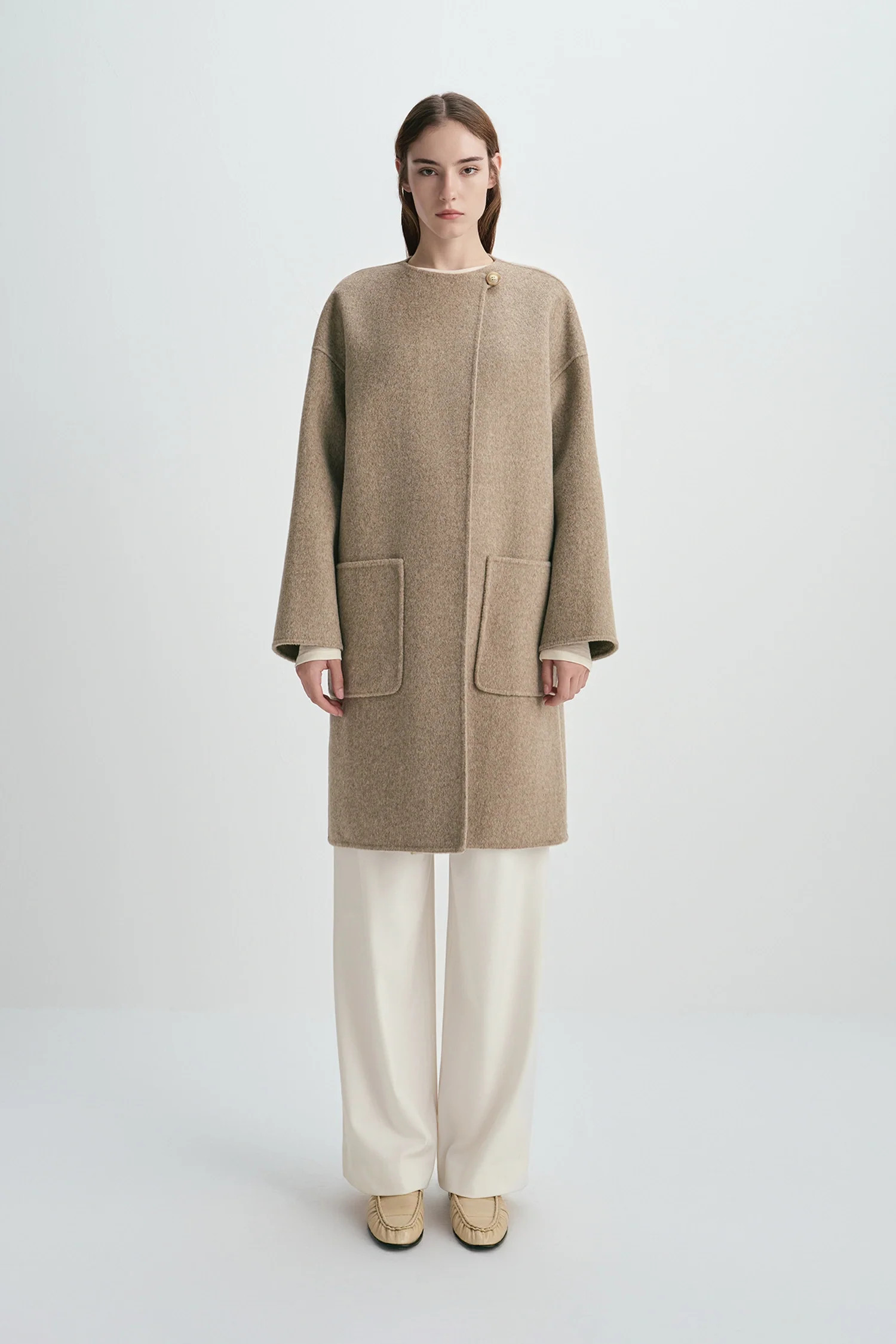Dionis Pocket Coat in Oak | Rue Sophie | Rue Sophie