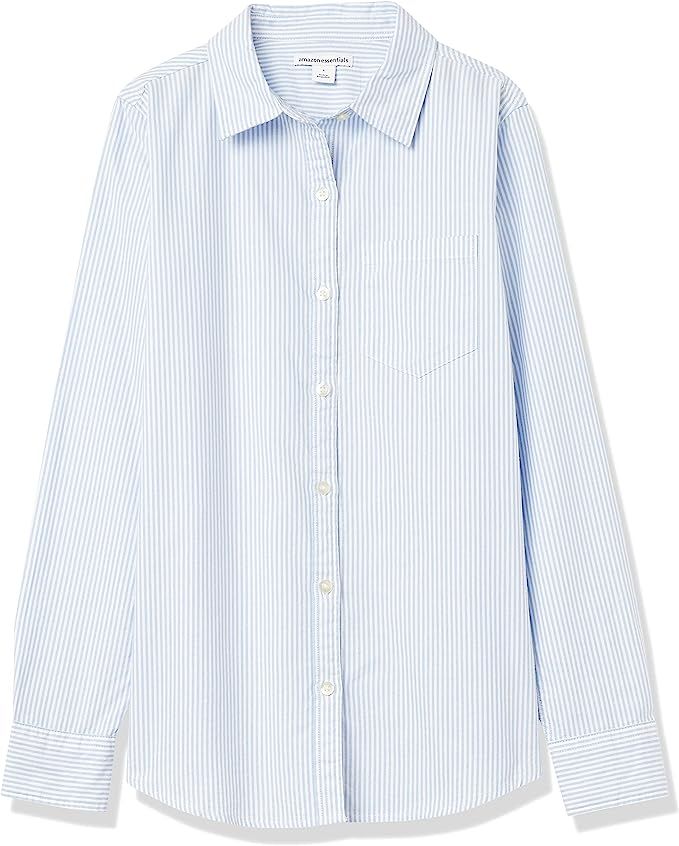 Amazon Essentials Women's Long-Sleeve Classic-Fit Oxford Shirt | Amazon (US)