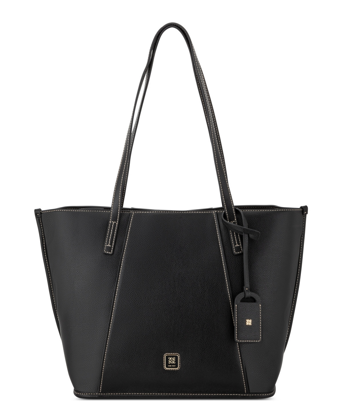 Nine West Women's Quincie Triple Compartment Tote Bag - Black | Macy's