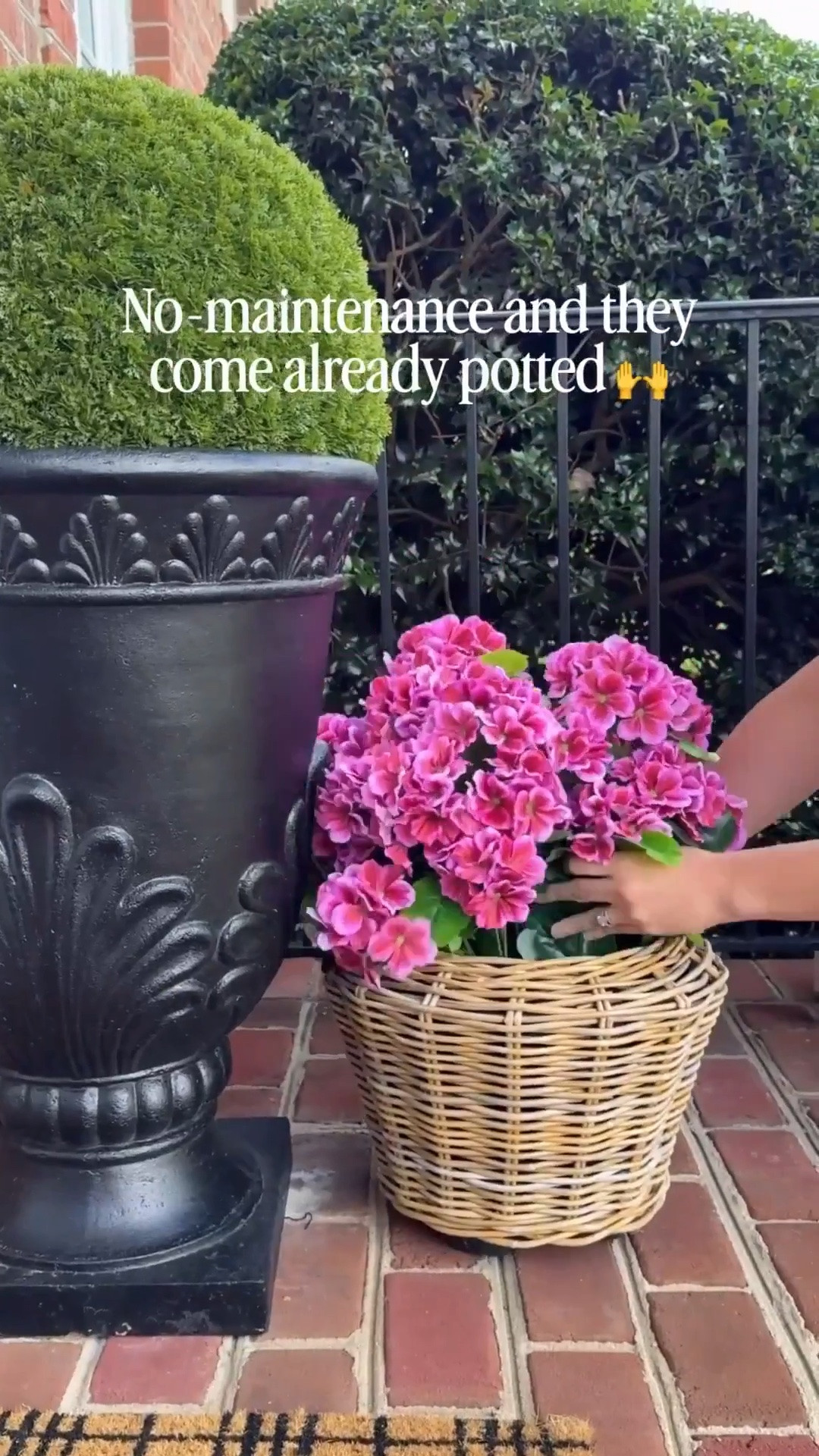 Front porch glow up! Love the pink faux flowers that come potted. They look so realistic!

#LTKmorningroutine #LTKHome #LTKSeasonal

#LTKSeasonal #LTKHome