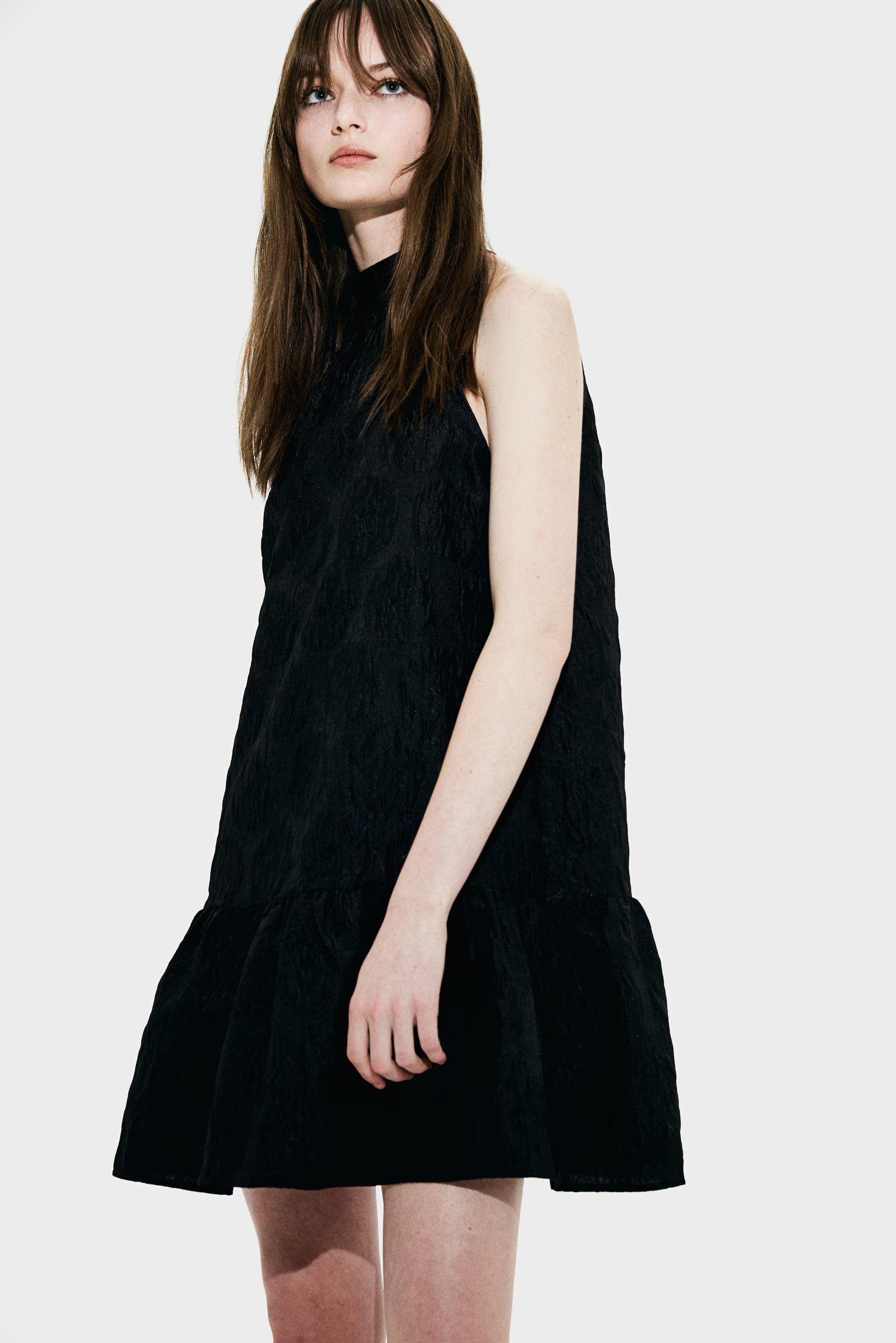 Jacquard-weave bow-back dress | H&M (UK, MY, IN, SG, PH, TW, HK)