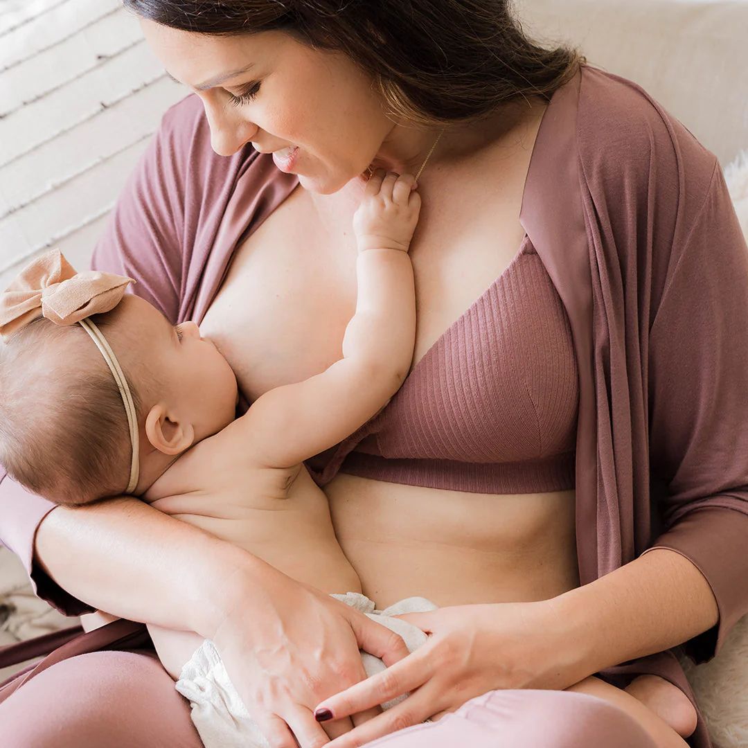 Ribbed Signature Cotton Nursing & Maternity Bra | Twilight | Kindred Bravely