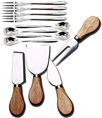 Cheese Knives with Wood Handle Steel Stainless Cheese Slicer Cheese Cutter (Option A) | Amazon (US)