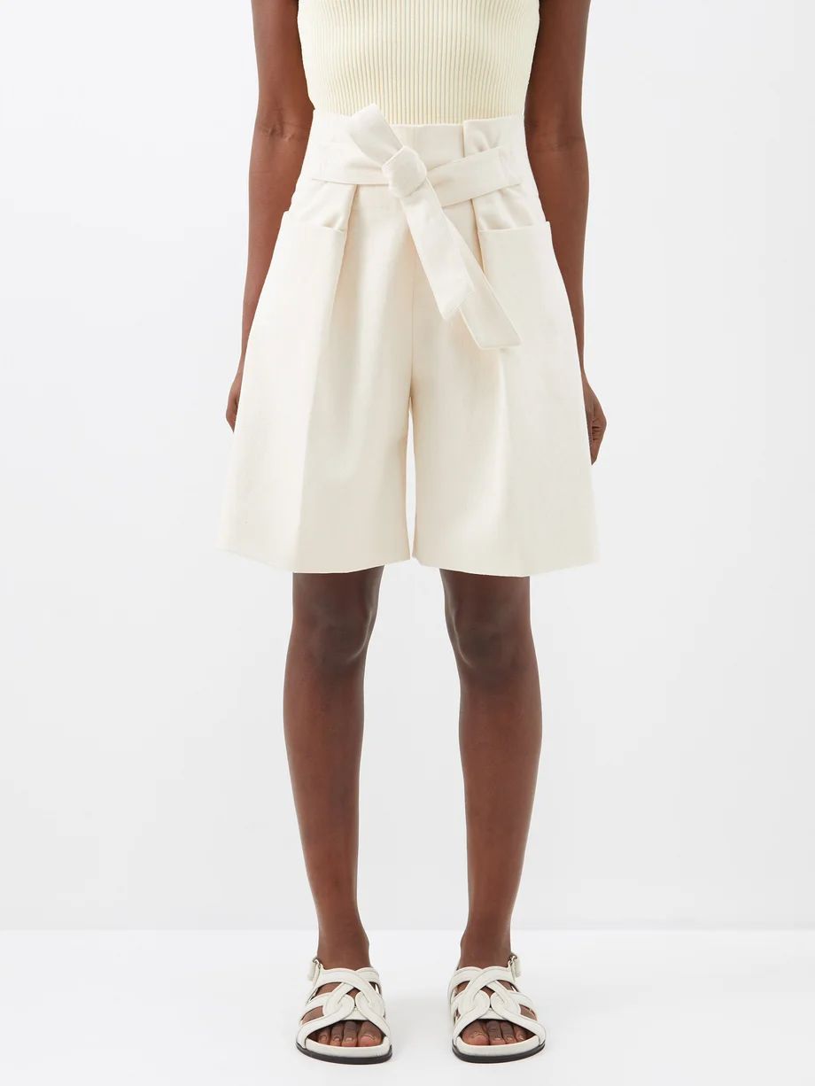 Tie-waist organic-cotton shorts | Matches (US)