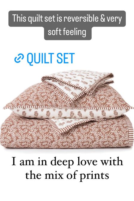 Printed quilt set for fall/winter from Amazon 

#LTKhome #LTKxPrime #LTKstyletip