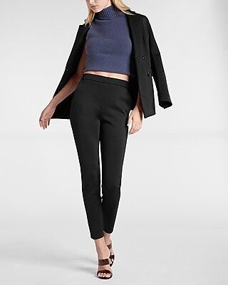 High Waisted Nylon Pull-On Leggings | Express