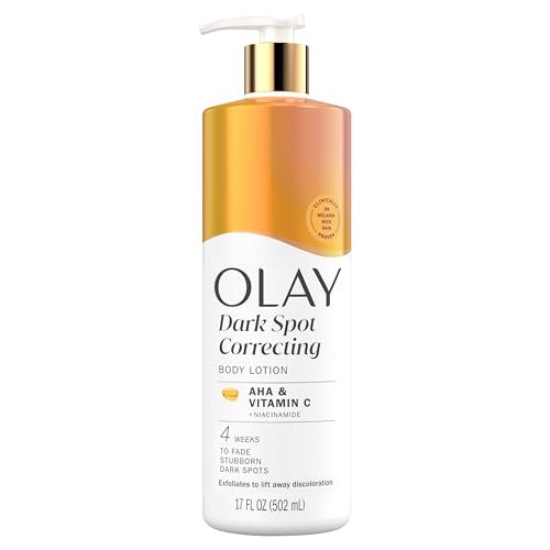 Olay Body Lotion for Women, Tone Enhancing with AHA Serum, Visibly Reduce Discolored Skin, 24hr Moisture & Hydration, Fast Absorbing Formula, Vitamin B3 Complex, For All Skin Types, 17 fl oz | Amazon (US)