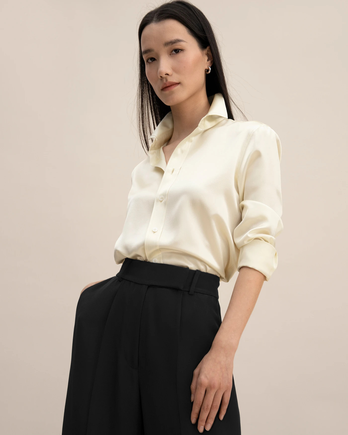 Tailored Silk Shirt | LilySilk