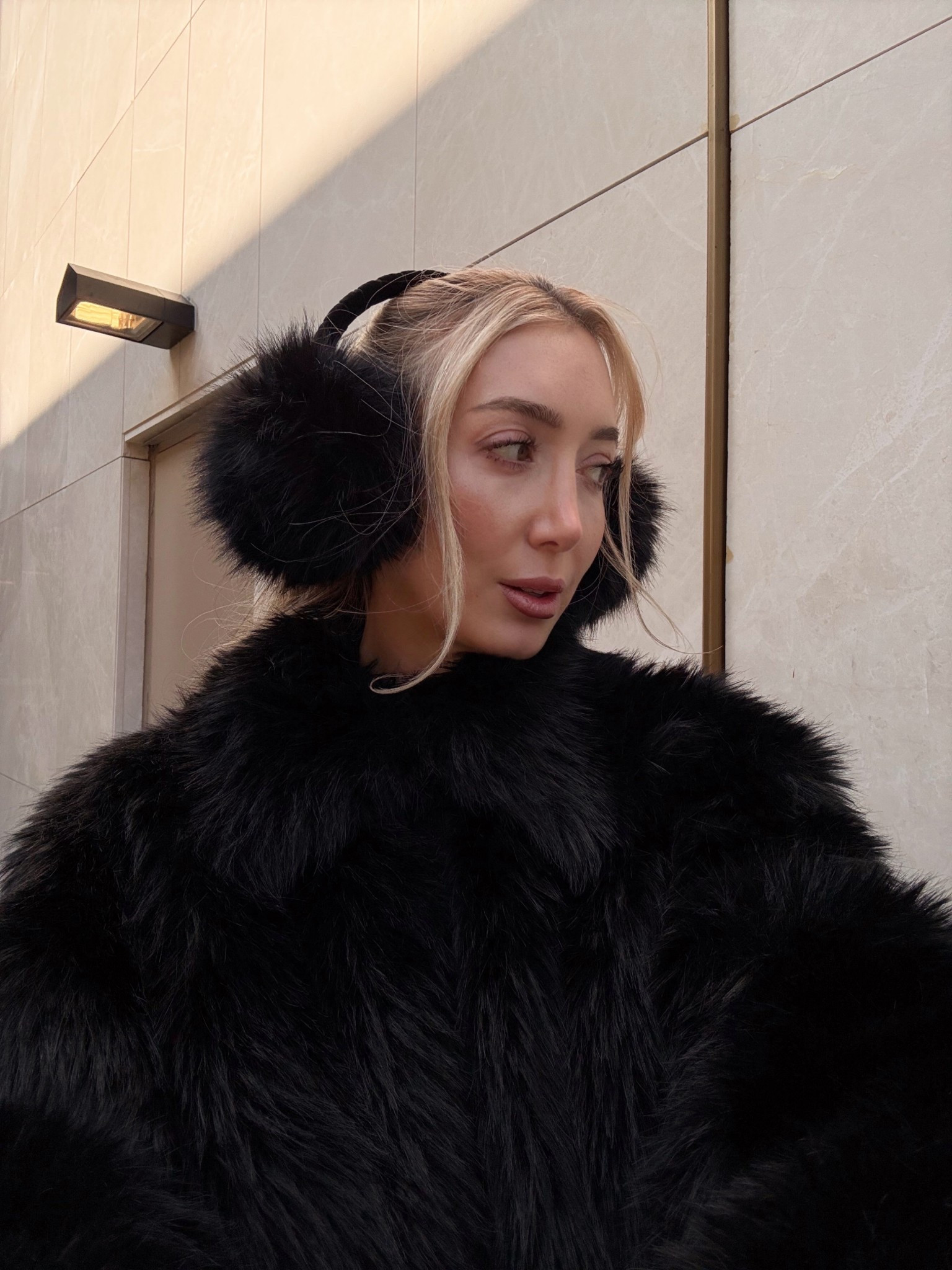 Winter style, faux fur, holiday outfits, earmuffs 

#LTKHoliday