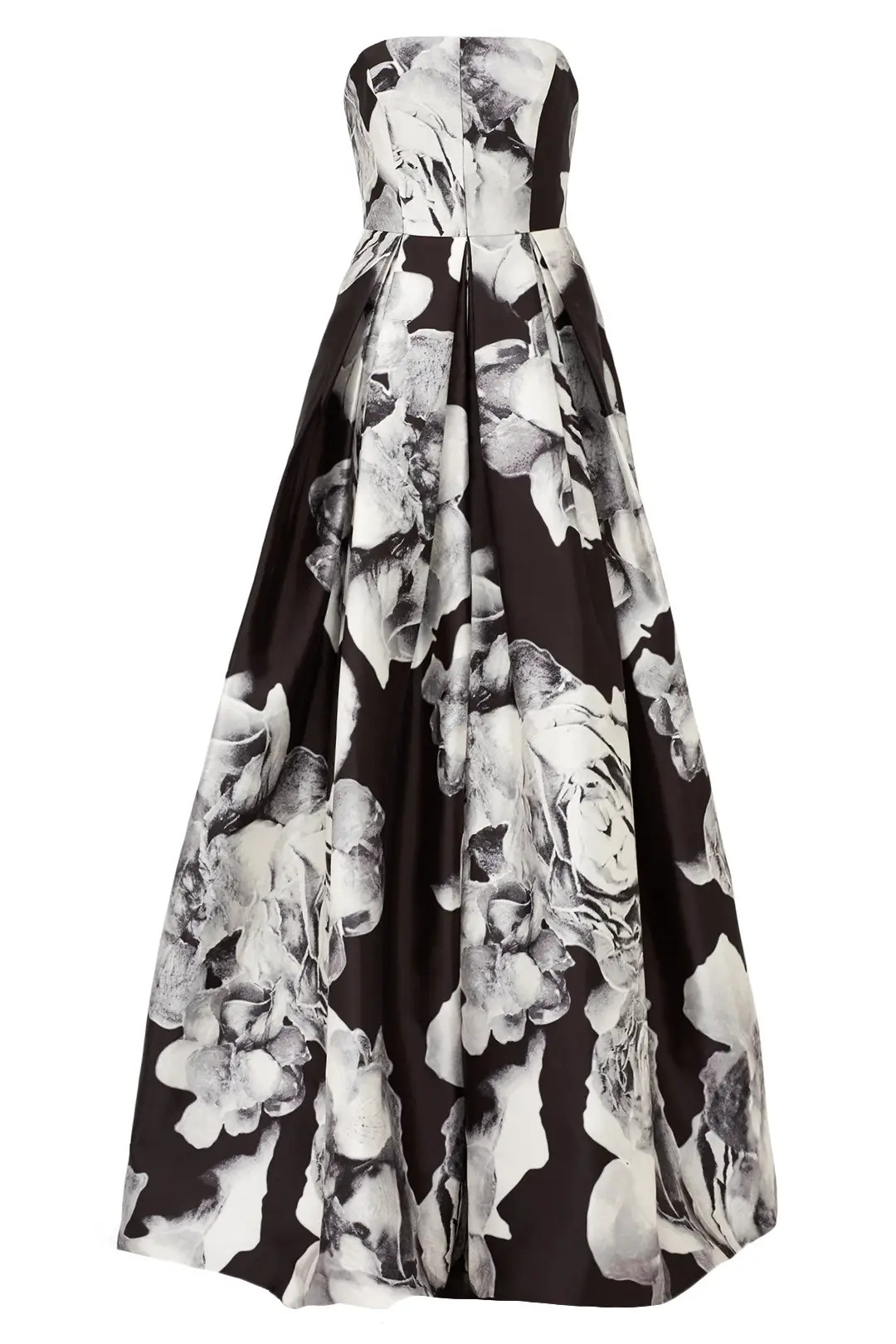 ML Monique Lhuillier Silver Mikado Gown | Rent The Runway