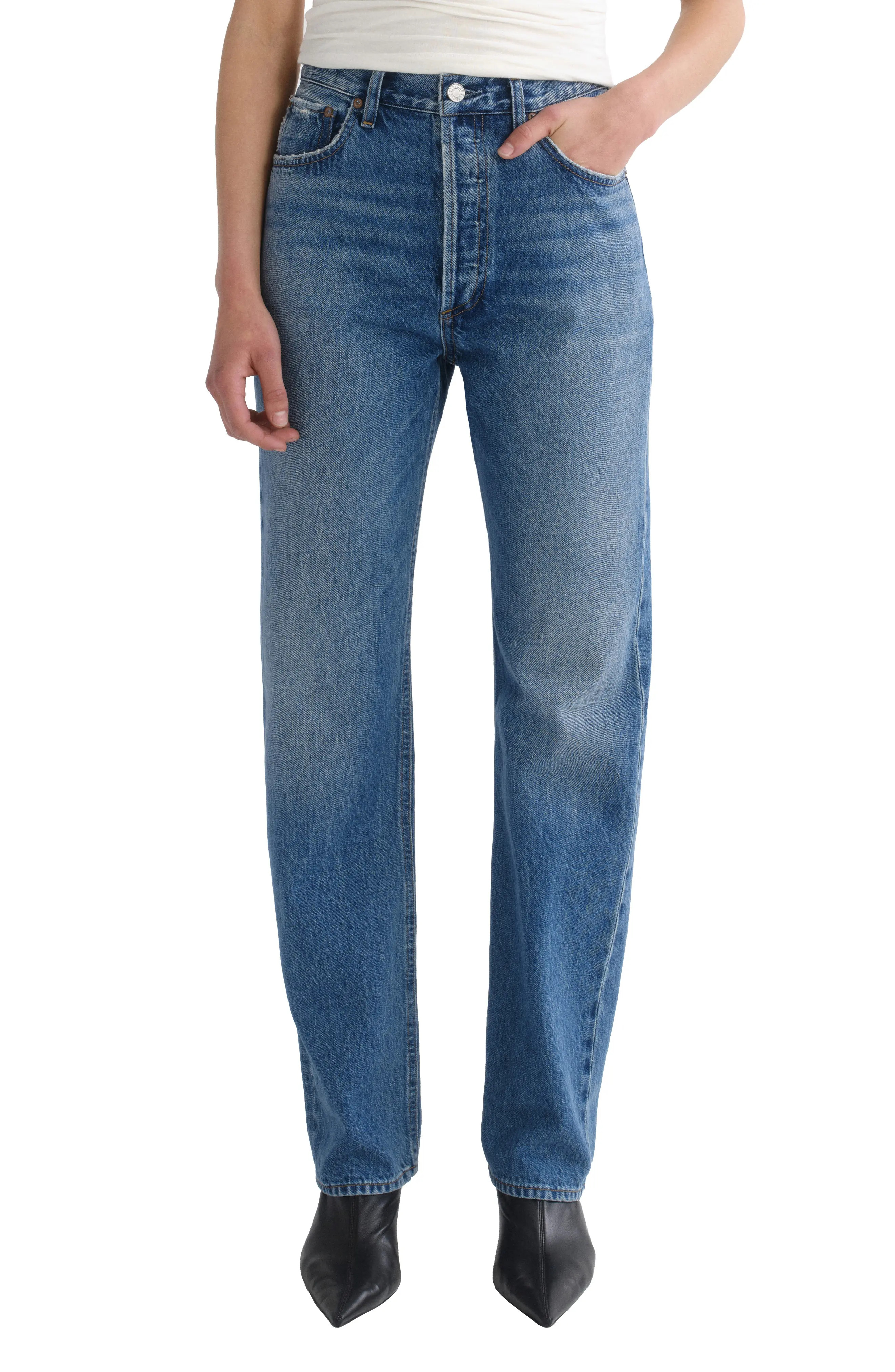 AGOLDE '90s Pinch Waist High Waist Straight Leg Jeans (Women) | Nordstrom | Nordstrom