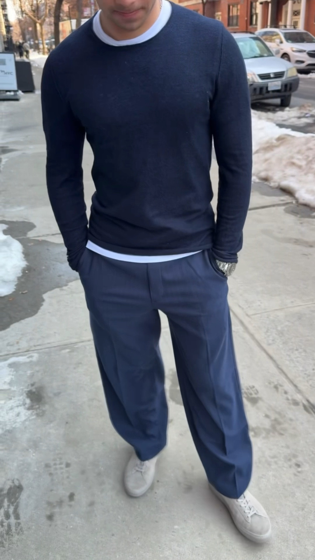 Long sleeve: James Perse, S
Pants: Abercrombie, M
Sweater: Zadig, M
Shoes: Koio

#LTKMens