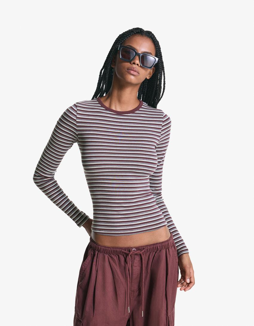 Long sleeve top - Women | Bershka GB