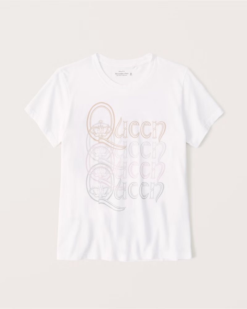 Queen 90s-Inspired Relaxed Band Tee | Abercrombie & Fitch (US)