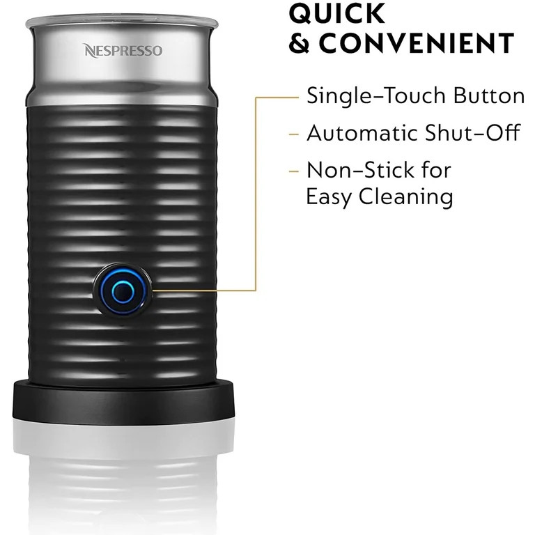 Nespresso Aeroccino3 Milk Frother, One Size, Black | Walmart (US)