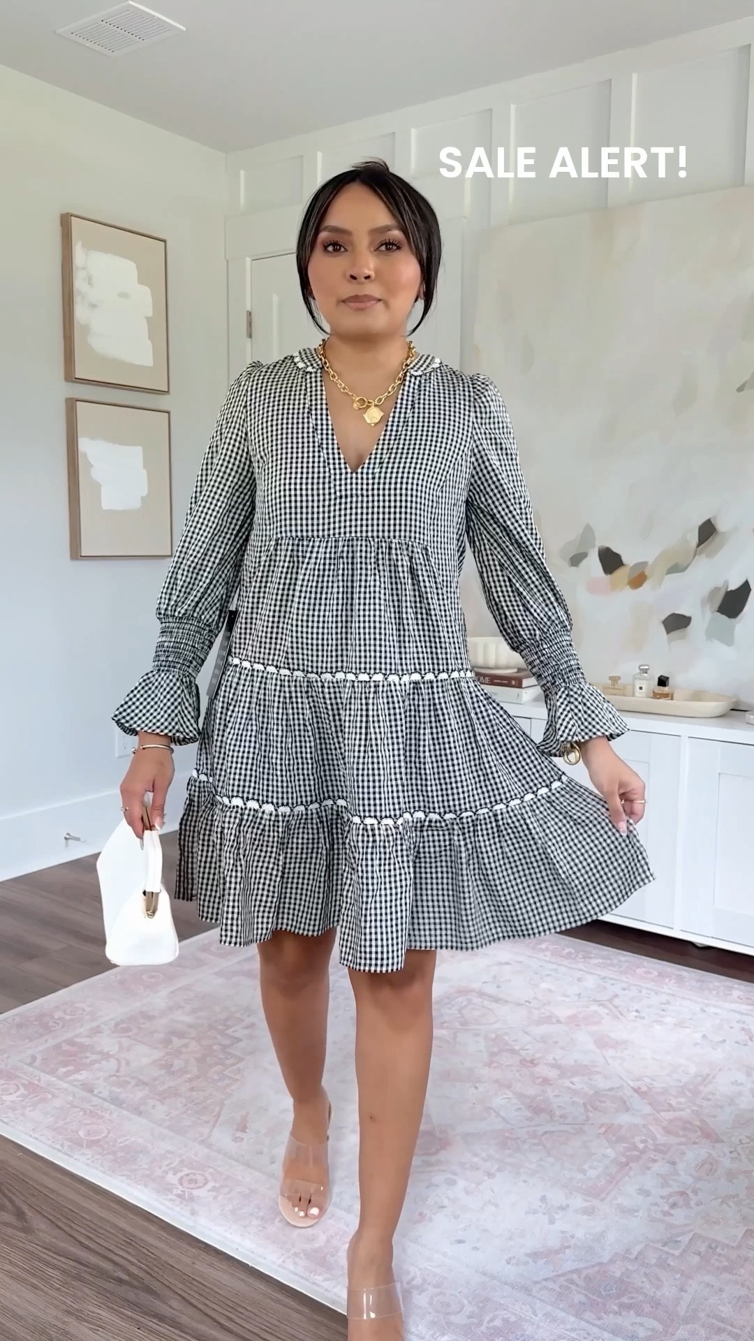 Dress size xxs TTS 
Sandals size 5 TTS

#LTKSaleAlert #LTKPetite #LTKootd