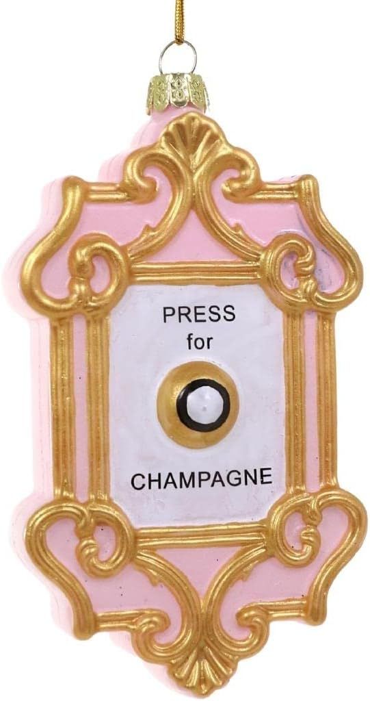 Cody Foster & Co - Champagne Button Blown Glass Ornament | Amazon (US)