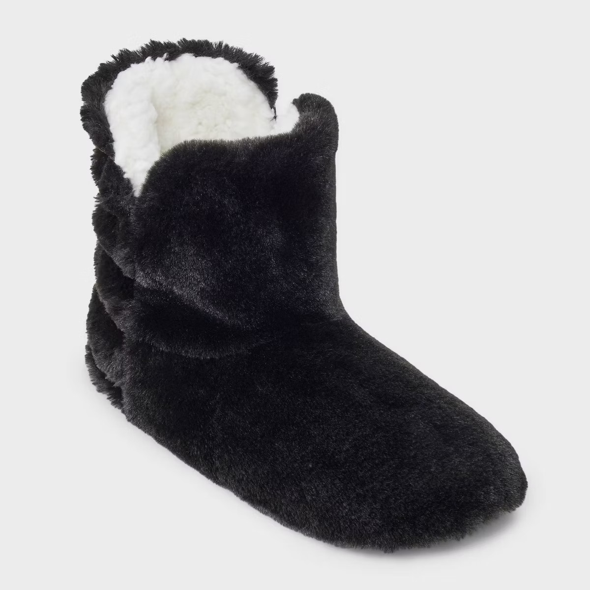 Women's Quilted Faux Fur Booties with Grippers - Auden™ | Target