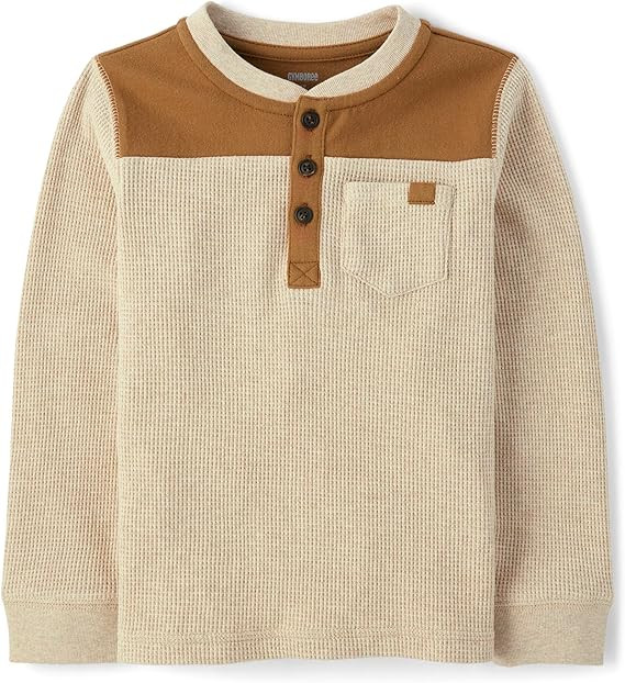 Gymboree Boys' and Toddler Long Sleeve Henley Shirt | Amazon (US)