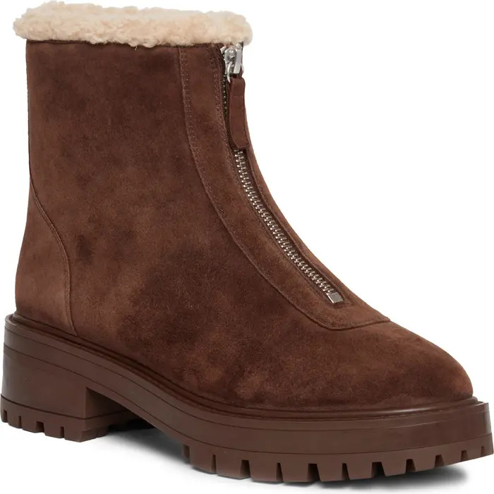 Bowie Genuine Shearling Lined Bootie (Women) | Nordstrom