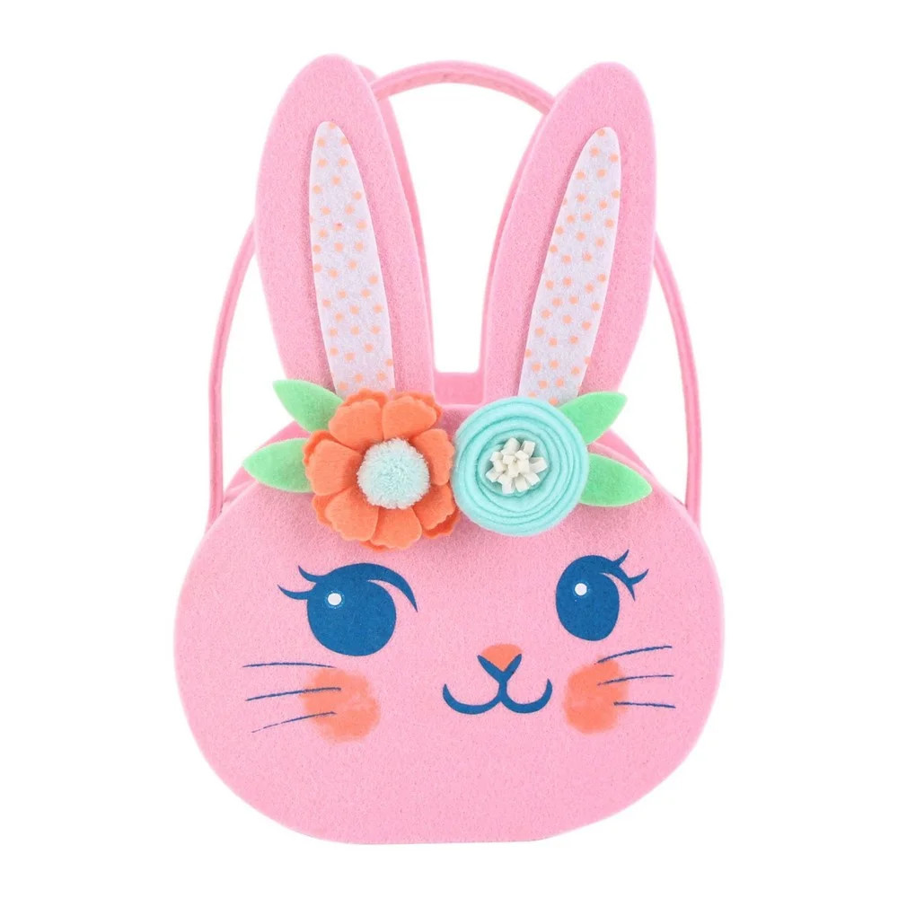Felt Easter Basket Pink Bunny - Spritz - Walmart.com | Walmart (US)