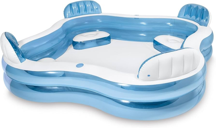 Doukedge Family Swimming Pool, Inflatable Large Swim Center with 4 Built-in Seats for Children Ad... | Amazon (US)