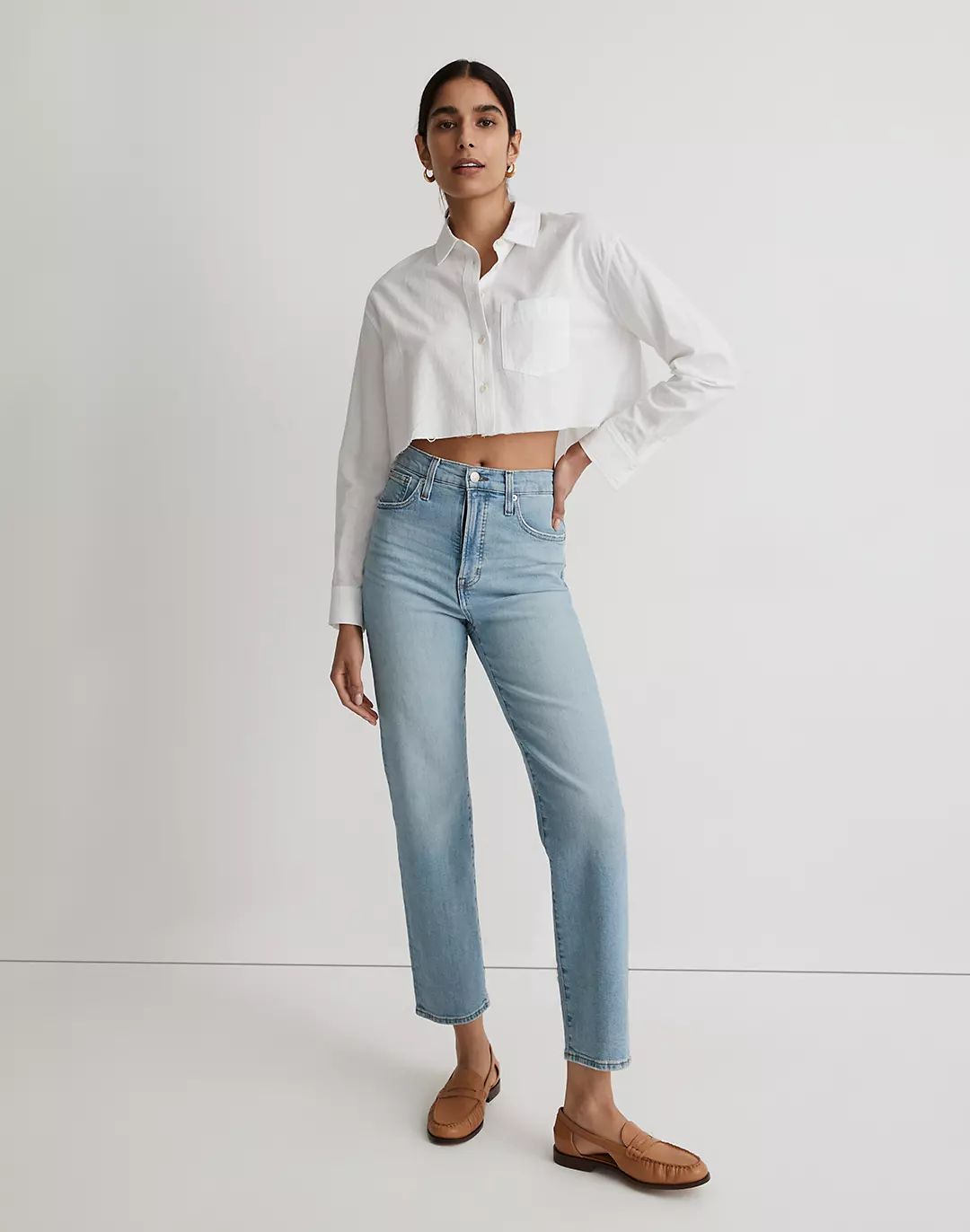 The Perfect Vintage Straight Jean in Cliffview Wash | Madewell