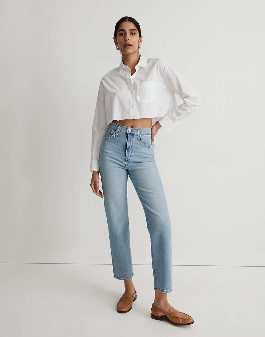 The Perfect Vintage Straight Jean in Cliffview Wash | Madewell