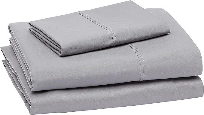 Amazon Basics Lightweight Super Soft Easy Care Microfiber Bed Sheet Set with 14" Deep Pockets - T... | Amazon (US)