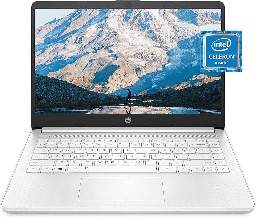 HP 14 Laptop, Intel Celeron N4020, 4 GB RAM, 64 GB Storage, 14-inch Micro-edge HD Display, Window... | Amazon (US)