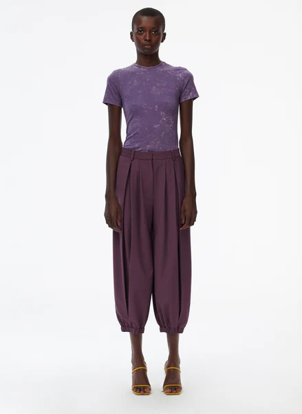 Tropical Wool Balloon Pant | Tibi