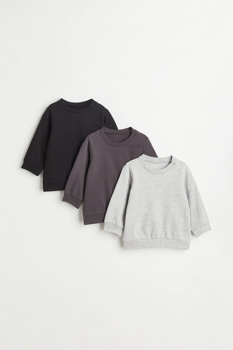 3-pack Cotton Sweatshirts | H&M (US + CA)