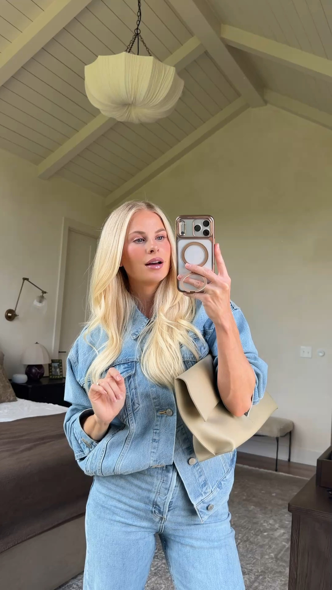 SIZE: med in jacket, 28 in jeans (sized up for pp), COLOR: 7 Yrs Bleu Taboo, linking similar shoes! #kathleenpost

Summer to fall transition outfit, fall fashion, denim on denim, Canadian tuxedo

#LTKootd #LTKSeasonal