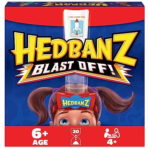 Hedbanz Blast Off! Guessing Game with 25 Bonus Cards, Family Game Night for Kids and Families Ages 6 and up (Amazon Exclusive) | Amazon (US)